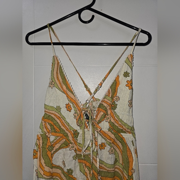 Wild Fable Dress 60s abstract geometric pattern retro hippie floral Sz XS - Picture 2 of 4